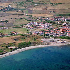 Valledoria: La Ciaccia, aerial view