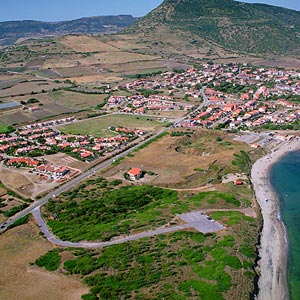 Valledoria: La Ciaccia, aerial view